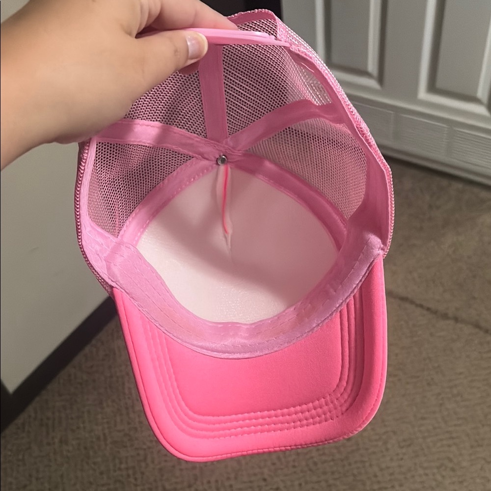 Pink Smiley Face Cap - Picture 3 of 6